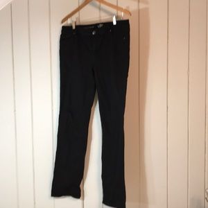 Loft black straight leg jeans, 32/14 tall